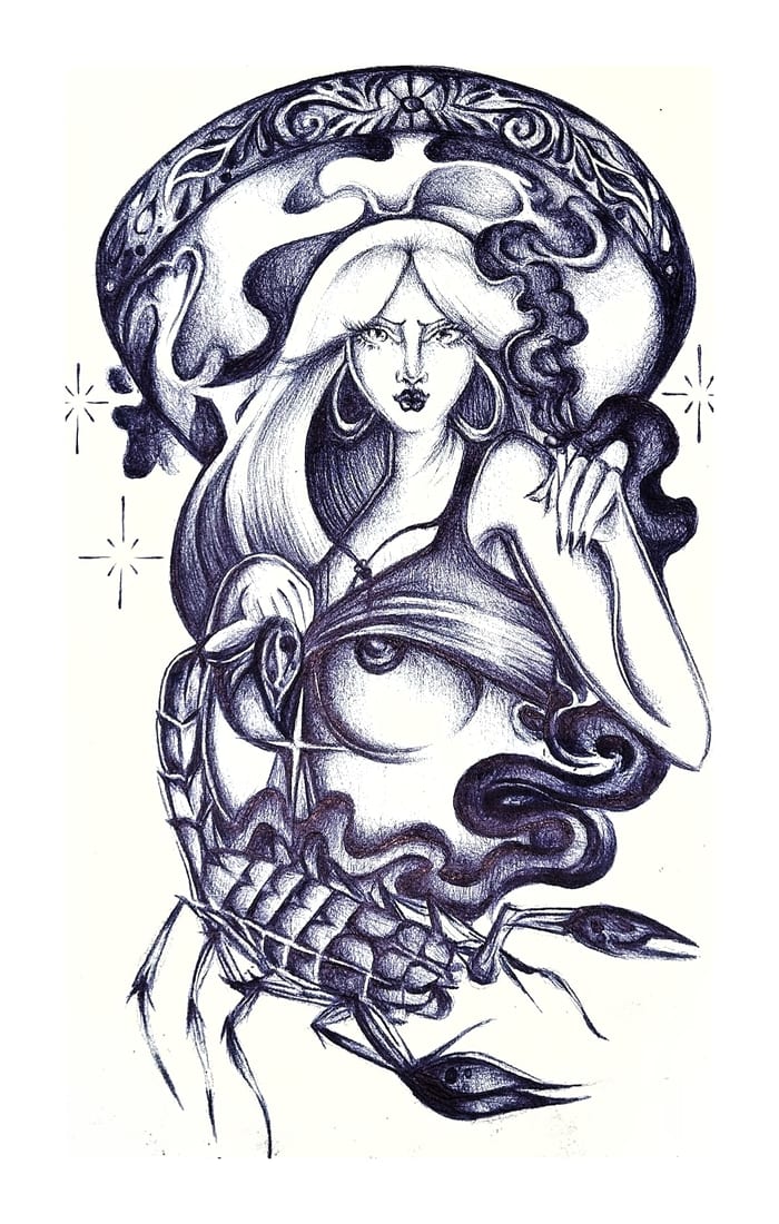 Mystical Femme with Scorpion