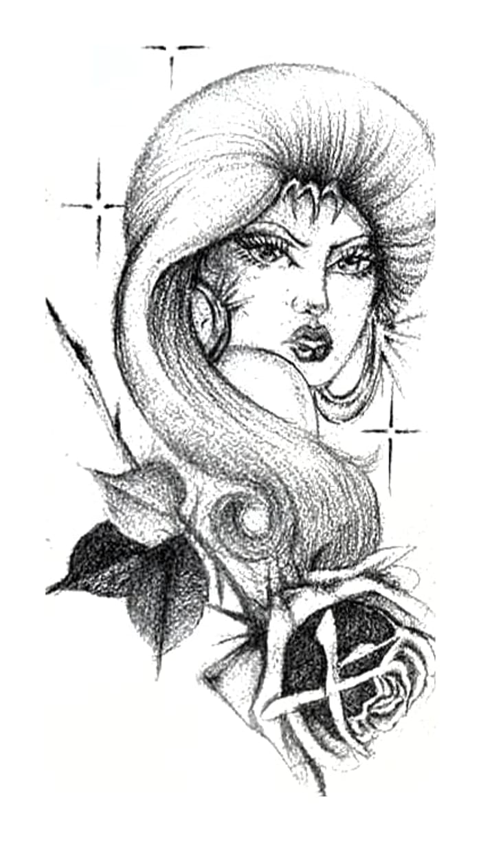 Mystical Femme with Rose