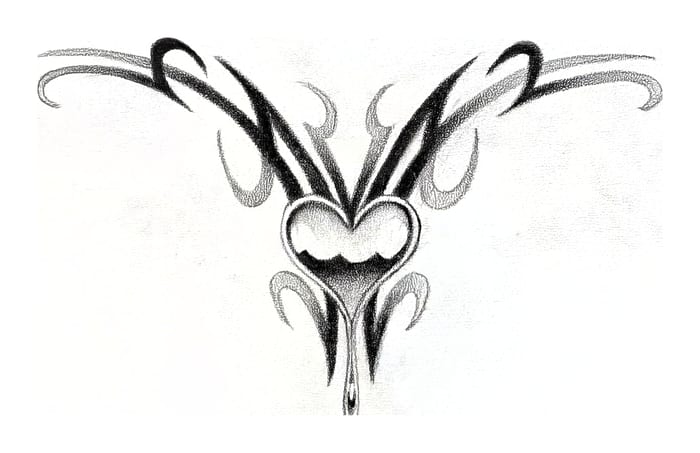 Tribal Heart Fine Line