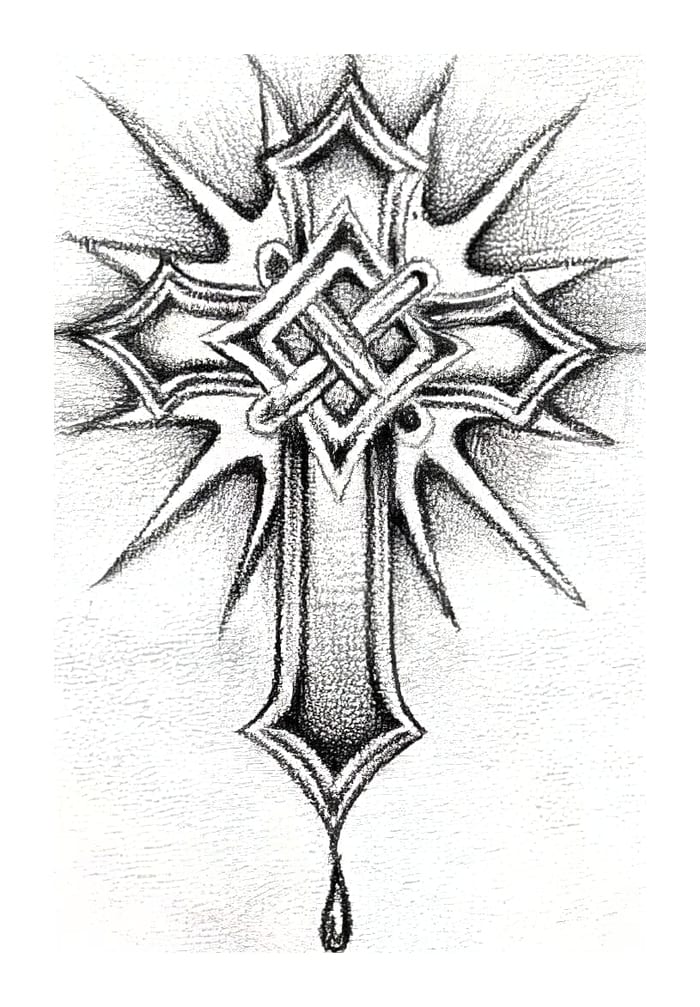 Intricate Celtic Cross