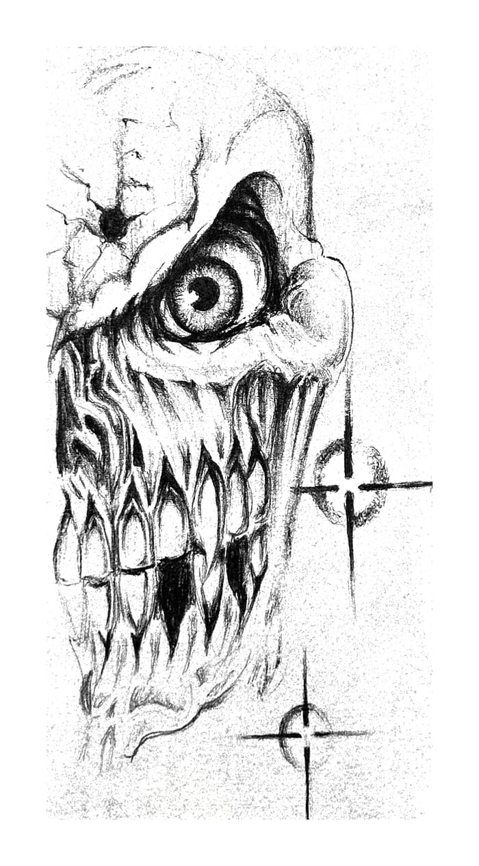 Sinister Skull Fine Line