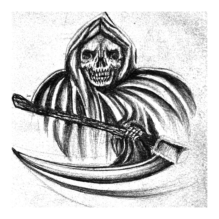Grim Reaper Fine Line