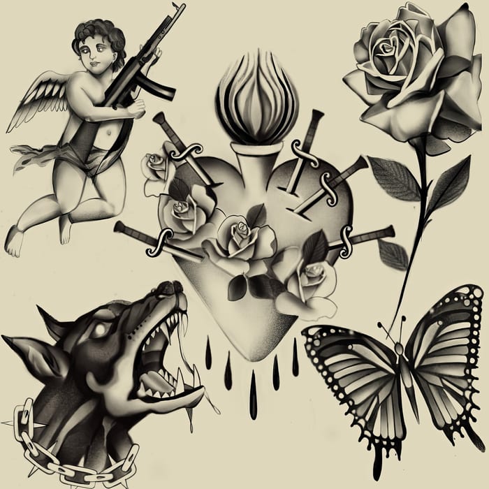 Digital tattoo art by Natasha Smith