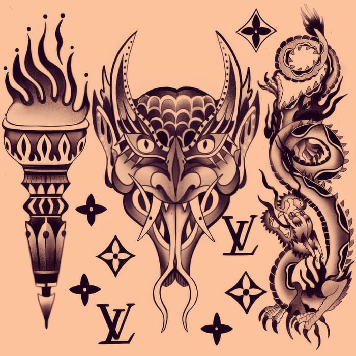 Digital tattoo art by Natasha Smith