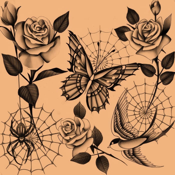 Digital tattoo art by Natasha Smith