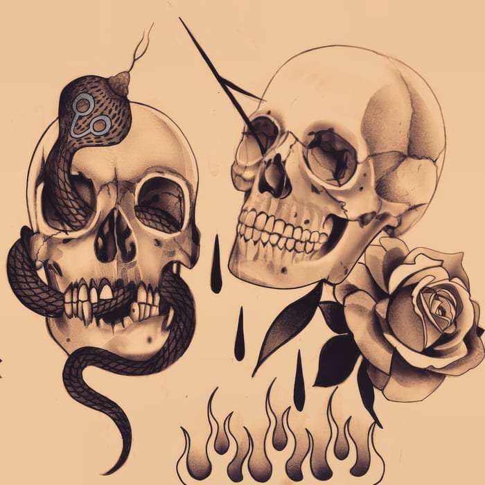 Digital tattoo art by Natasha Smith