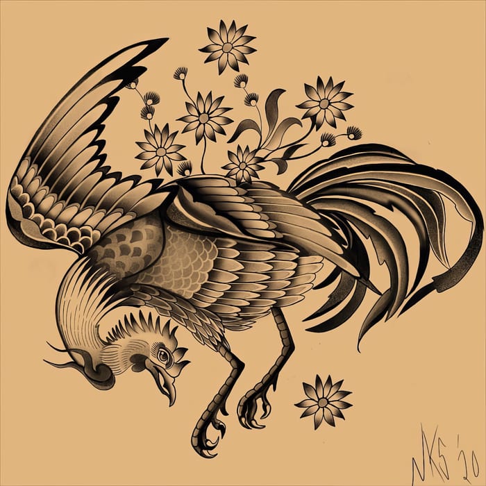 Digital tattoo art by Natasha Smith
