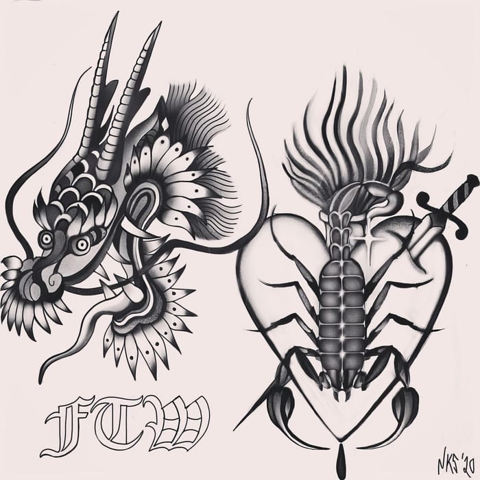 Digital tattoo art by Natasha Smith