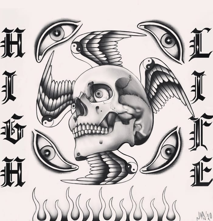 Digital tattoo art by Natasha Smith