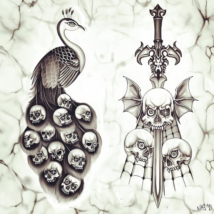 Digital tattoo art by Natasha Smith