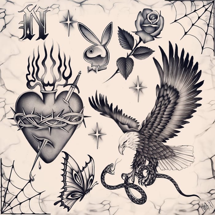 Digital tattoo art by Natasha Smith
