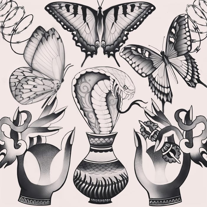 Digital tattoo art by Natasha Smith
